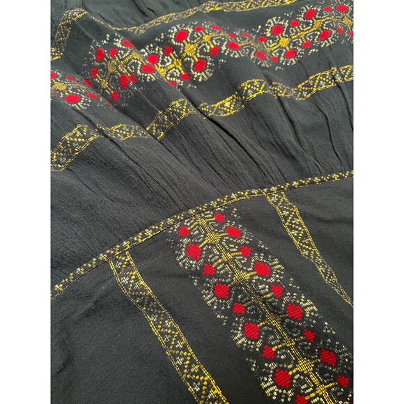 Anthropologie Mes Demoiselles Montserrat Dress Embroidered Puff Sleeves Midi NWT - Picture 15 of 15